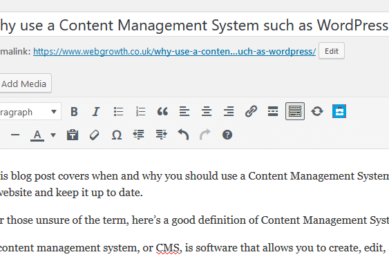 Screenshot_2019-03-07-Add-a-New-Post-WordPress Why use a cms such as WordPress