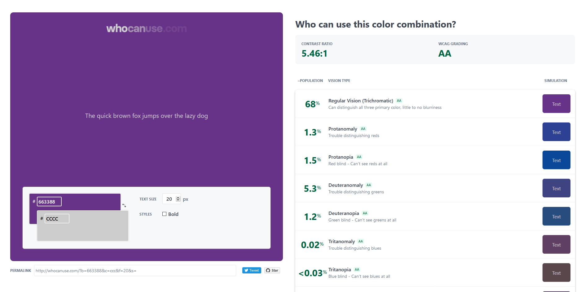 Screenshot_2019-11-29 Find out who can use your color combination web design screenshot who can use this colour