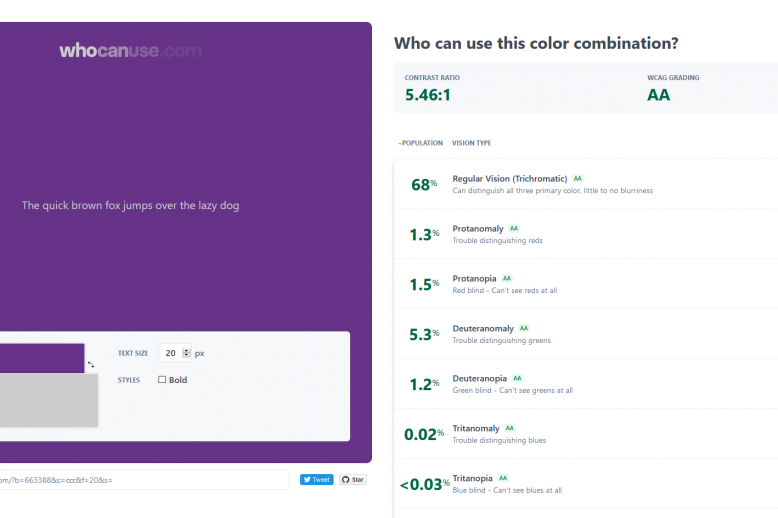 Screenshot_2019-11-29 Find out who can use your color combination web design screenshot who can use this colour