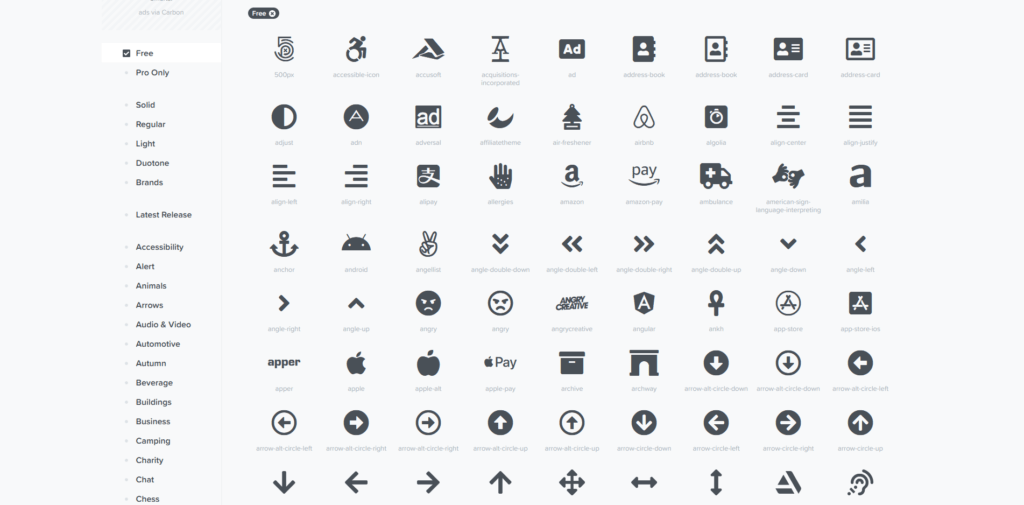 Icons from Font Awesome