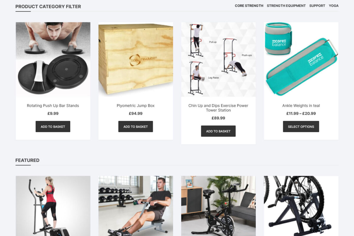 Home Gym Gear home page