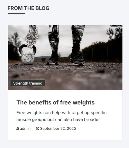 Benefits of free weights blog