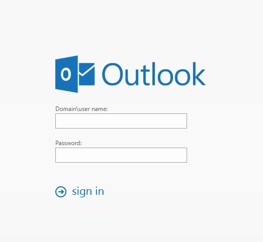 Outlook on the web log in